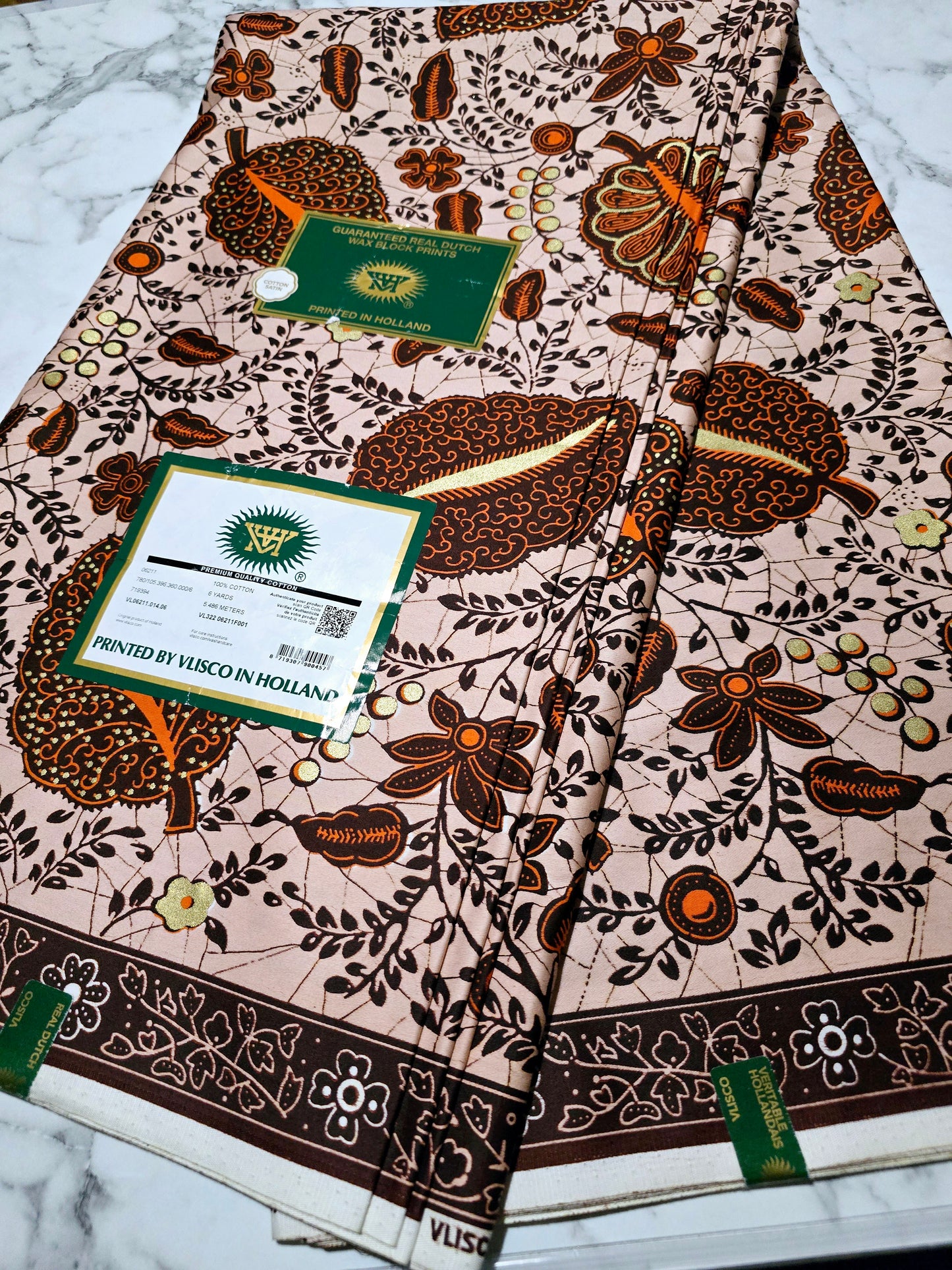 Wax Vlisco - Wax Hollandais Coton Satin