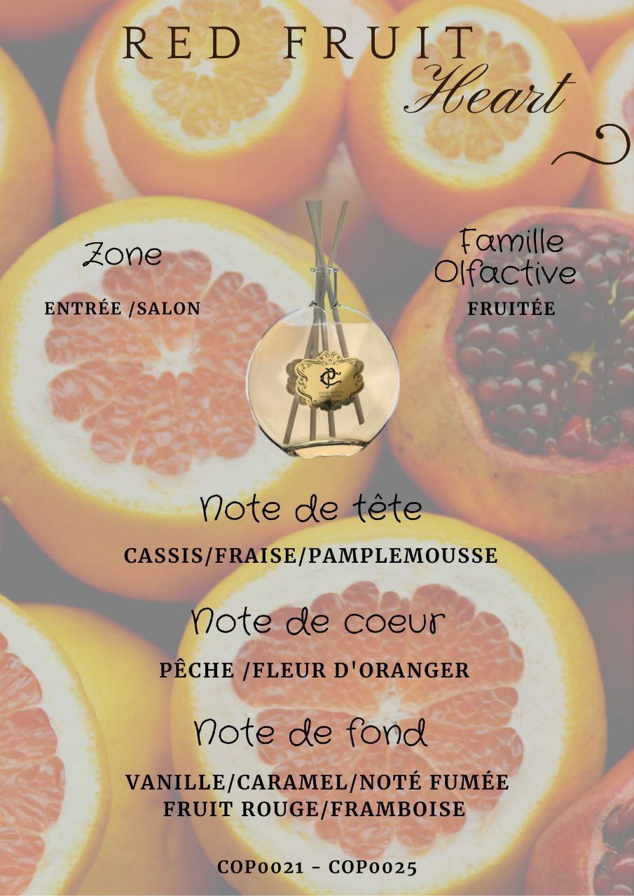 Room fragrance diffuser - Red Fruit Heart