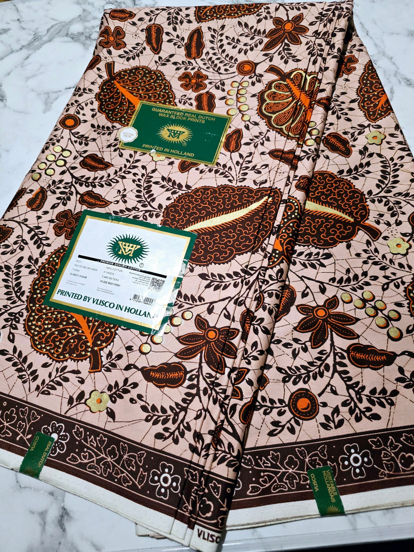 Wax Vlisco - Wax Hollandais Coton Satin