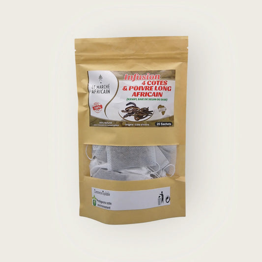 Infusion - 4 côtés et poivre long d'Afrique 20 sachets